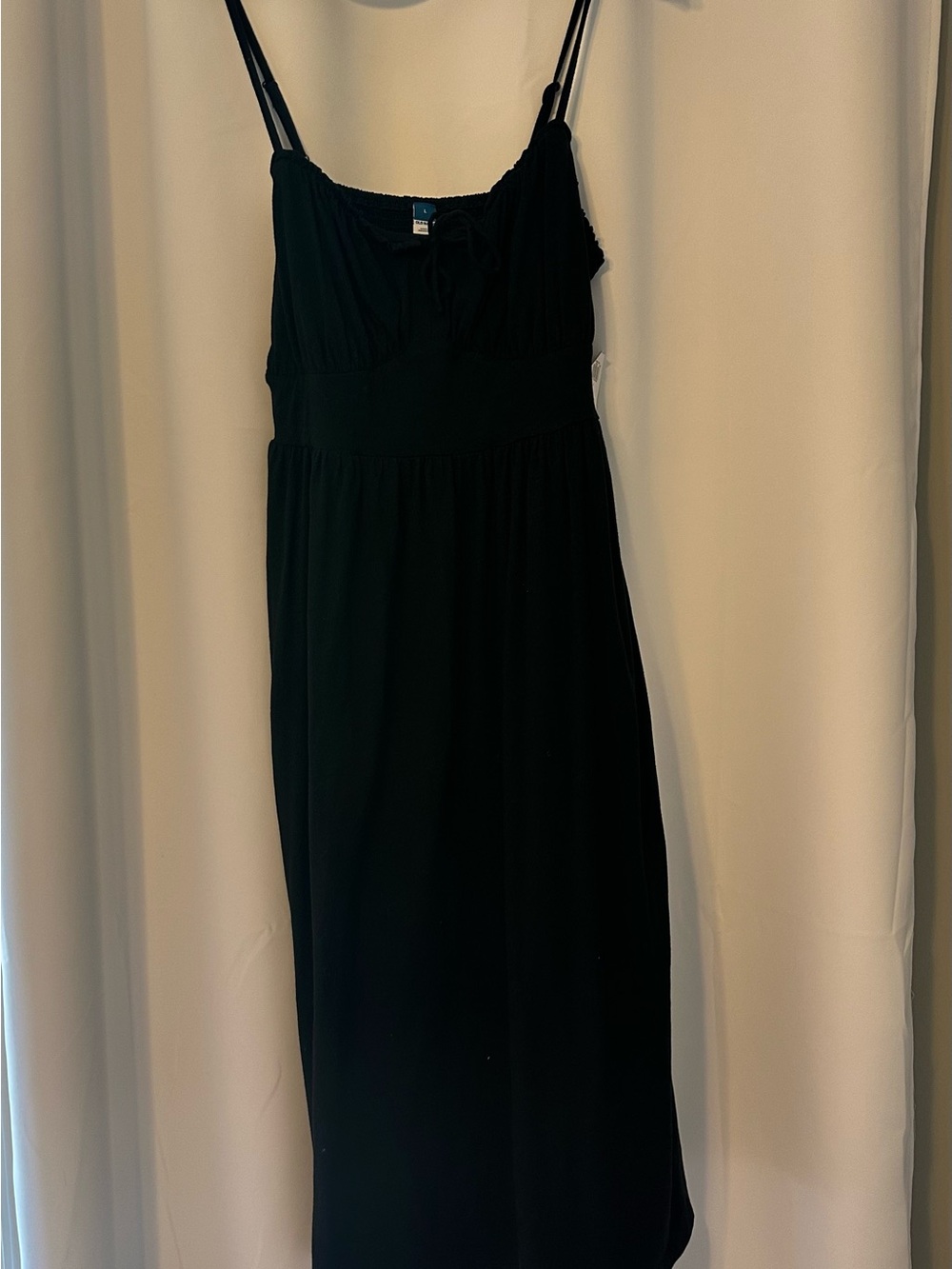 NWT Old Navy Black Spaghetti-Strap Maxi Dress